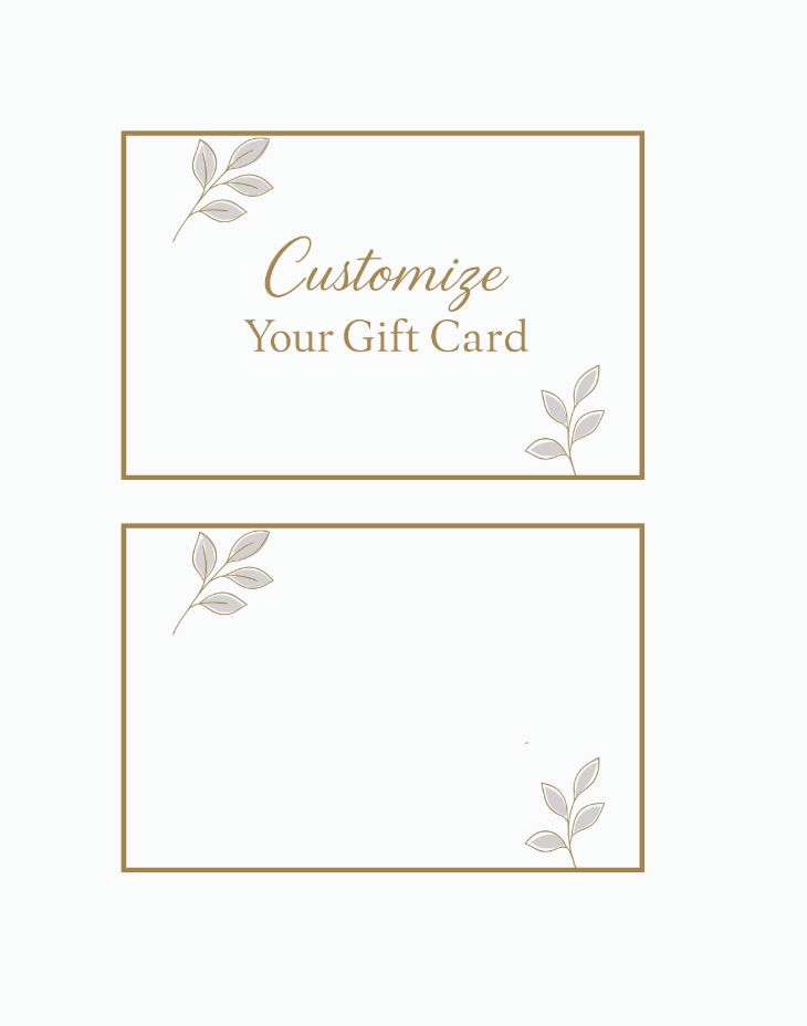 Customize Your Gift Card